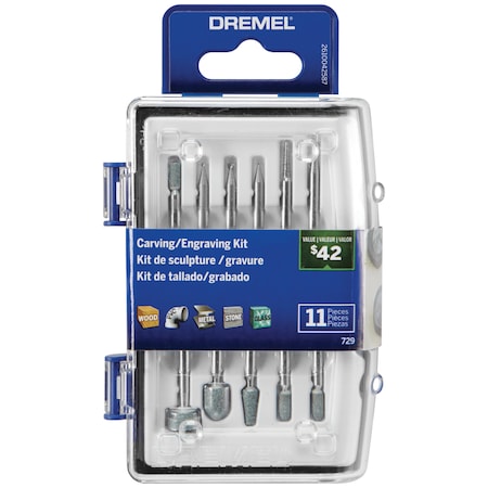 Dremel Dremel Carving/Engraving Accessory Kit 11 pc 729-02